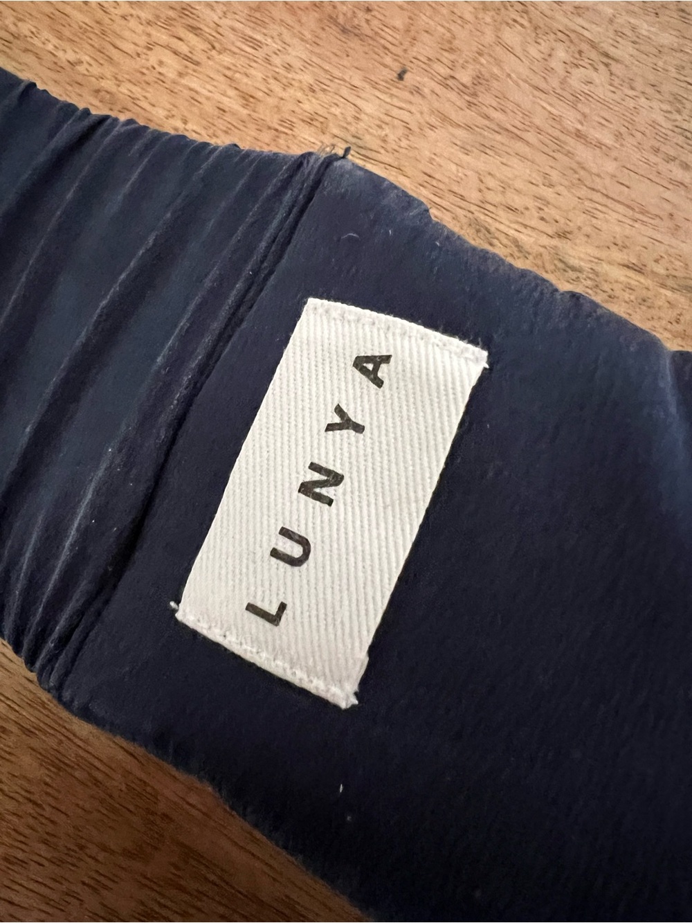 Lunya Washable Silk Sleep Mask Blue - Picture 12 of 12